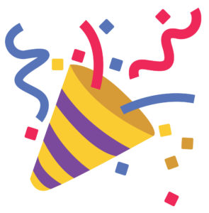 Celebrate World Emoji Day with the confetti emoji.